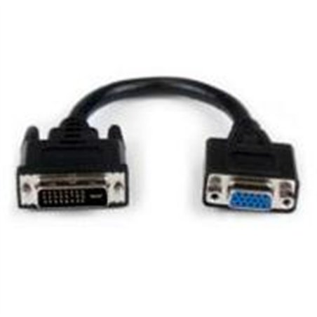 ADAPTADOR DE VIDEO DVI-I A VGA - DVI-I MACHO - HD15 HEMBRA - CABLE DE 20CM NEGRO - STARTECH.COM MOD. DVIVGAMF8IN
