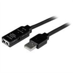CABLE DE EXTENSIN ALARGADOR DE 10M USB 2.0 HI SPEED ALTA VELOCIDAD ACTIVO AMPLIFICADO - MACHO A HEMBRA USB A - NEGRO - STARTECH.