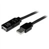 CABLE DE EXTENSIN ALARGADOR DE 10M USB 2.0 HI SPEED ALTA VELOCIDAD ACTIVO AMPLIFICADO - MACHO A HEMBRA USB A - NEGRO - STARTECH.