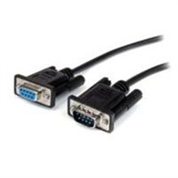 CABLE DE 3M DE EXTENSION DIRECTO STRAIGHT THROUGH SERIAL RS232 VIDEO PANTALLA EGA DB9 MACHO A HEMBRA - EXTENSOR NEGRO - STARTECH