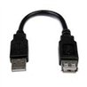 CABLE DE 15CM DE EXTENSION USB 2.0 - MACHO A HEMBRA USB-A - EXTENSOR - STARTECH.COM MOD. USBEXTAA6IN
