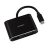 ADAPTADOR ACTECK SHIFT PLUS AV420 / USB C - HDMI + VGA / 4K / 10 CM / NEGRO / AC-934657