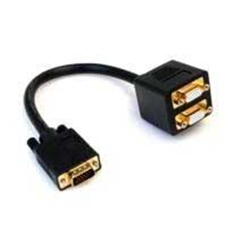 CABLE DE 30CM DUPLICADOR DIVISOR DE VIDEO VGA DE 2 PUERTOS - MULTIPLICADOR SPLITTER 2 SALIDAS - 2X HEMBRA HD15 - STARTECH.COM MO
