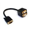 CABLE DE 30CM DUPLICADOR DIVISOR DE VIDEO VGA DE 2 PUERTOS - MULTIPLICADOR SPLITTER 2 SALIDAS - 2X HEMBRA HD15 - STARTECH.COM MO