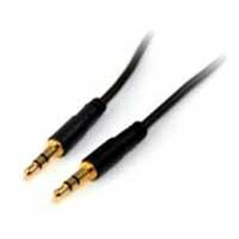 CABLE DE AUDIO DE 91CM DELGADO SLIM - AUDIO ESTEREO MINI JACK PLUG 3.5MM - MACHO A MACHO - STARTECH.COM MOD. MU3MMS