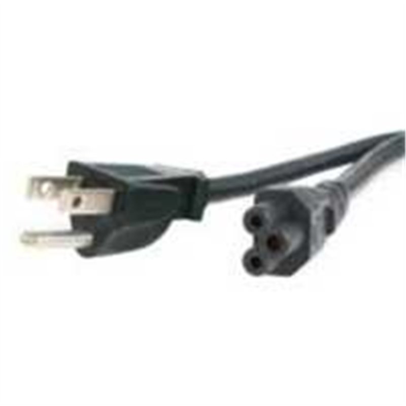 CABLE DE CORRIENTE DE 1.8M ESTANDAR PARA LAPTOP - 18AWG - NEMA 5-15P A C5 - MICKEY MOUSE - CABLE DE ALIMENTACION PARA LAPTOP - S
