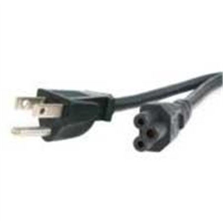 CABLE DE CORRIENTE DE 1.8M ESTANDAR PARA LAPTOP - 18AWG - NEMA 5-15P A C5 - MICKEY MOUSE - CABLE DE ALIMENTACION PARA LAPTOP - S
