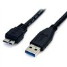 CABLE DE 50CM USB 3.0 SUPER SPEED SS MICRO USB B MACHO A USB A MACHO ADAPTADOR - NEGRO - STARTECH.COM MOD. USB3AUB50CMB