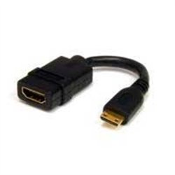 CABLE ADAPTADOR DE 12CM ADAPTADOR HDMI A MINI HDMI DE ALTA VELOCIDAD 4K - CONVERTIDOR HDMI A MINI HDMI - STARTECH.COM MOD. HDACF