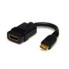 CABLE ADAPTADOR DE 12CM ADAPTADOR HDMI A MINI HDMI DE ALTA VELOCIDAD 4K - CONVERTIDOR HDMI A MINI HDMI - STARTECH.COM MOD. HDACF