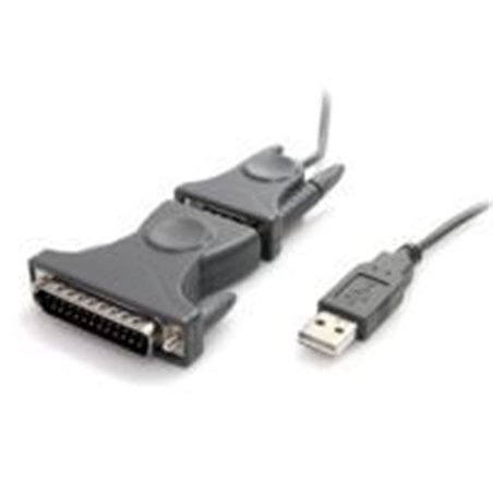 CABLE ADAPTADOR DE 91CM USB-A A 1 PUERTO SERIE RS232 - ADAPTADOR SERIAL - 1X DB9 DB25 - 1X USB A - STARTECH.COM MOD. ICUSB232DB2