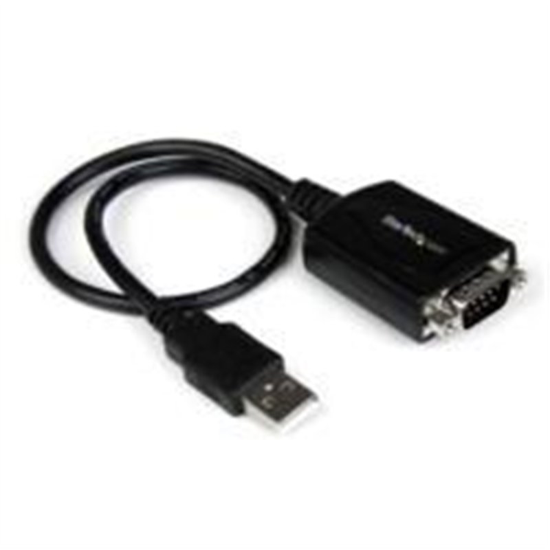 CABLE ADAPTADOR DE 0.3M USB A PUERTO SERIE SERIAL RS232 CON RETENCIN DEL PUERTO DE ASIGNACIN COM - 1X DB9 MACHO - 1X USB A MACHO