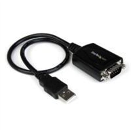CABLE ADAPTADOR DE 0.3M USB A PUERTO SERIE SERIAL RS232 CON RETENCIN DEL PUERTO DE ASIGNACIN COM - 1X DB9 MACHO - 1X USB A MACHO