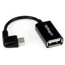 CABLE ADAPTADOR MICRO USB A USB OTG ACODADO A LA DERECHA DE 12CM - MACHO A HEMBRA - STARTECH.COM MOD. UUSBOTGRA
