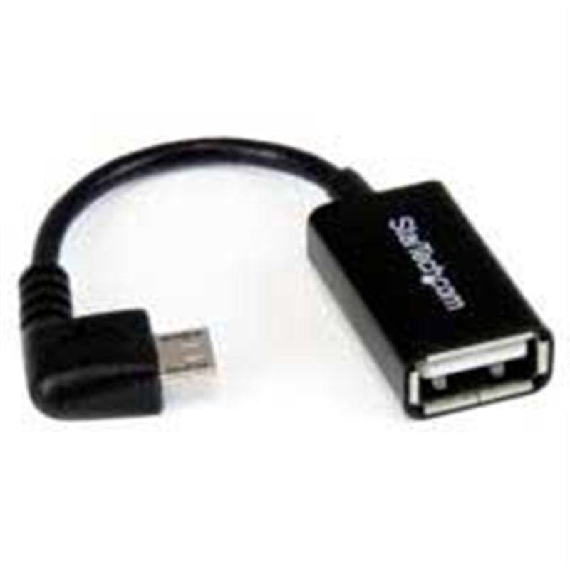 CABLE ADAPTADOR MICRO USB A USB OTG ACODADO A LA DERECHA DE 12CM - MACHO A HEMBRA - STARTECH.COM MOD. UUSBOTGRA