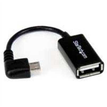 CABLE ADAPTADOR MICRO USB A USB OTG ACODADO A LA DERECHA DE 12CM - MACHO A HEMBRA - STARTECH.COM MOD. UUSBOTGRA