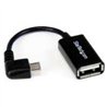 CABLE ADAPTADOR MICRO USB A USB OTG ACODADO A LA DERECHA DE 12CM - MACHO A HEMBRA - STARTECH.COM MOD. UUSBOTGRA