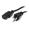 CABLE DE CORRIENTE DE 3M ESTANDAR DE ALIMENTACION PARA COMPUTADORA - 18 AWG - NEMA5-15P A C13 - 10A 125V - STARTECH.COM MOD. PXT