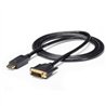 CABLE ADAPTADOR DE 1.8M DISPLAYPORT A DVI - CONVERTIDOR DE VIDEO - MINI DP MACHO - DVI-D MACHO - 1920X1200 - PASIVO - NEGRO - ST