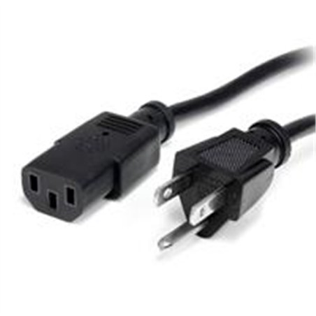 CABLE DE CORRIENTE DE 3.6M DE ALIMENTACION PARA COMPUTADORA - NEMA 5-15P A C13 - 18AWG - 10A 125V - STARTECH.COM MOD. PXT10112