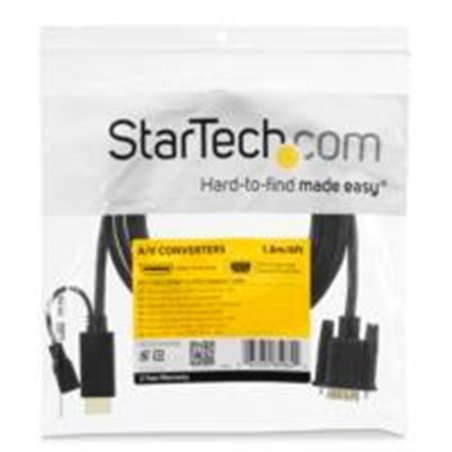 CABLE ADAPTADOR DE 1.8M CONVERTIDOR ACTIVO HDMI A VGA - ADAPTADOR 1920X1200 1080P - STARTECH.COM MOD. HD2VGAMM6