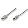 CABLE USB,MANHATTAN,317863, A-B 3.0M, GRIS