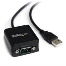 CABLE ADAPTADOR DE 1.8M USB-A A PUERTO SERIE SERIAL RS232 CON RETENCIÓN DEL PUERTO DE ASIGNACIÓN COM - 1X DB9 MACHO - 1X USB A M