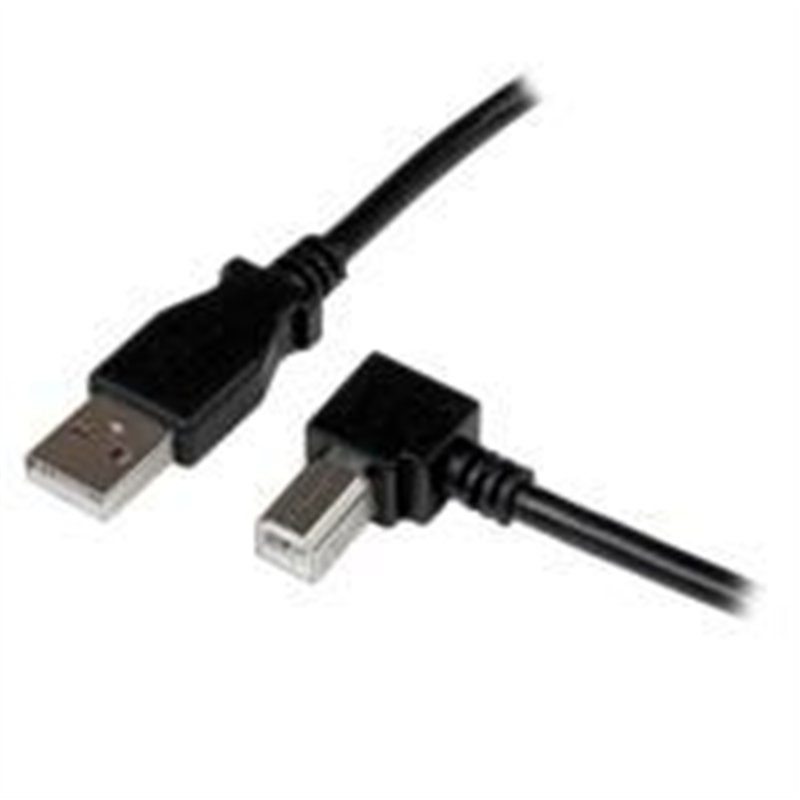 CABLE ADAPTADOR USB DE 1M PARA IMPRESORA ACODADO - 1X USB A MACHO - 1X USB B MACHO EN ANGULO DERECHO - STARTECH.COM MOD. USBAB1M