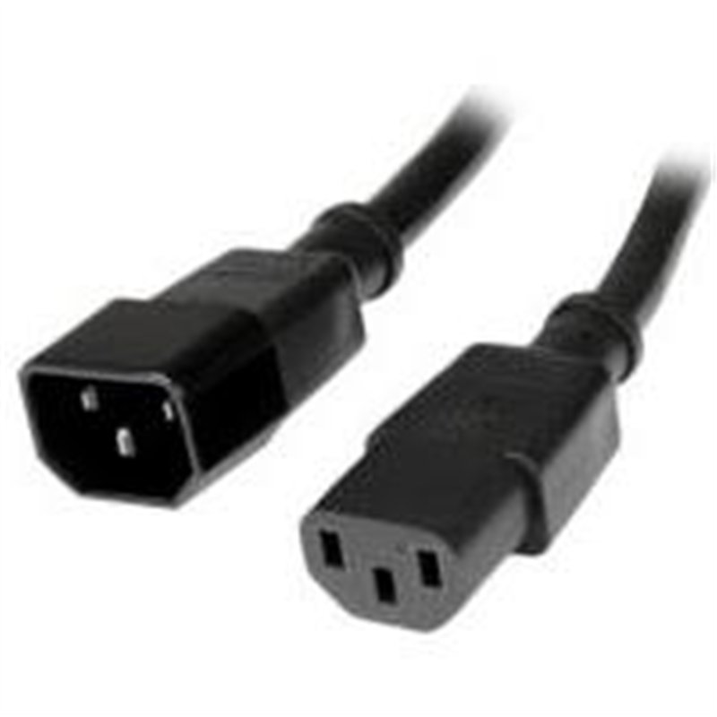 CABLE DE CORRIENTE DE 90CM DE EXTENSION - C14 A C13 - 14 AWG - 15A 125V - DE SERVICIO PESADO - STARTECH.COM MOD. PXT100143