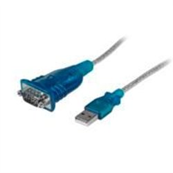 CABLE ADAPTADOR DE 43CM USB-A A SERIE RS232 DE 1 PUERTO SERIAL DB9 - MACHO A MACHO - CONVERSOR COMPATIBLE CON WINDOWS 8 - STARTE