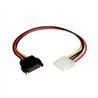 CABLE ADAPTADOR DE 30CM CONVERTIDOR DE 4 PINES A SATA - HEMBRA LP4 A MACHO SATA ALIMENTACIN CORRIENTE - CONVERSOR - STARTECH.COM