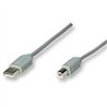 CABLE USB,MANHATTAN,341028, A-B 4.5M, GRIS