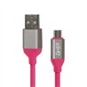 CABLE MICRO USB GHIA 1M COLOR ROSA