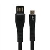 CABLE MICRO USB GHIA PLANO REVERSIBLE/BILATERAL COLOR NEGRO DE 1M