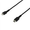 CABLE DE CARGA DE 2M USB-C A LIGHTNING - COLOR NEGRO - CABLE USB DE CARGA Y ALTA RESISTENCIA - CERTIFICADO MFI APPLE - STARTECH.