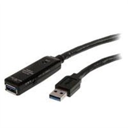 CABLE EXTENSOR ALARGADOR USB 3.0 SUPERSPEED ACTIVO DE 3M - USB A MACHO A HEMBRA - NEGRO - STARTECH.COM MOD. USB3AAEXT3M