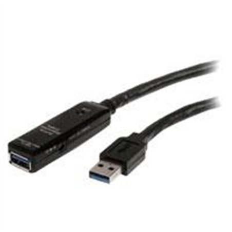 CABLE EXTENSOR ALARGADOR USB 3.0 SUPERSPEED ACTIVO DE 3M - USB A MACHO A HEMBRA - NEGRO - STARTECH.COM MOD. USB3AAEXT3M