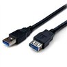 CABLE DE 2M DE EXTENSION ALARGADOR PASIVO USB 3.0 SUPERSPEED - MACHO A HEMBRA USB A - EXTENSOR - NEGRO - STARTECH.COM MOD. USB3S