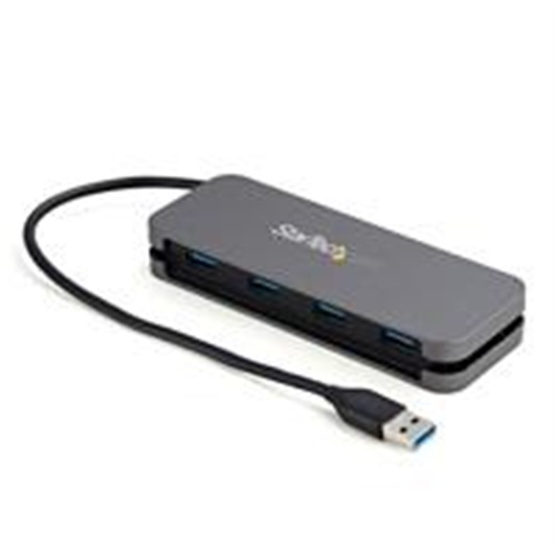 HUB USB 3.0 DE 4 PUERTOS USB-A - HUB USB TIPO A PARA LAPTOP/PC, 5GBPS, ALIMENTADO POR BUS USB, CABLE DE 28CM Y GESTOR DE CABLE -