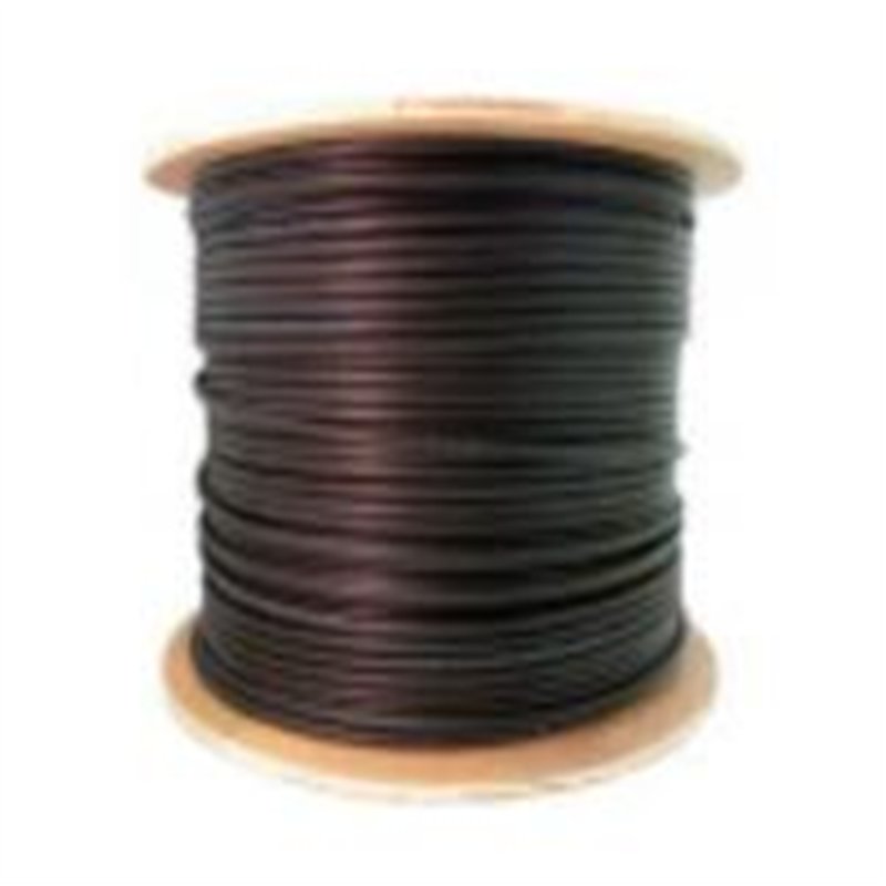 CABLE UTP SAXXON CCA DE 305M/ CATEGORIA 6/ EXTERIOR/ DOBLE FORRO/ COLOR NEGRO