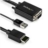 CABLE ADAPTADOR DE VGA A HDMI DE 2M CON AUDIO - 1920 X 1080 - CONVERTIDOR ACTIVO VGA A HDMI - MACHO A MACHO - STARTECH.COM MOD. 