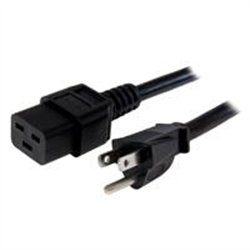 CABLE DE CORRIENTE DE 1.8M DE ALIMENTACION - SERVICIO PESADO - 14AWG - NEMA 5-15P A C19 - 15A 125V - STARTECH.COM MOD. PXT515C19