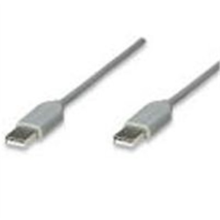 CABLE USB,MANHATTAN,317887, A-A 1.8M, GRIS