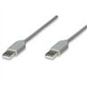 CABLE USB,MANHATTAN,317887, A-A 1.8M, GRIS