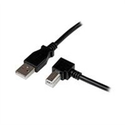 CABLE ADAPTADOR USB DE 2M PARA IMPRESORA ACODADO - 1X USB A MACHO - 1X USB B MACHO EN ANGULO DERECHO - STARTECH.COM MOD. USBAB2M