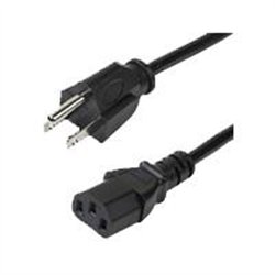 PAQUETE DE 10 CABLES DE CORRIENTE DE 3M ESTANDAR DE ALIMENTACION PARA COMPUTADORA - 18 AWG - NEMA5-15P A C13 - 10A 125V - STARTE