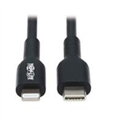CABLE USB TRIPP-LITE  M102-01M-BK CABLE DE SINCRONIZACIóN Y CARGA USB C A LIGHTNING (M/M), CERTIFICADO MFI, NEGRO, 1 M [3.3 PIES
