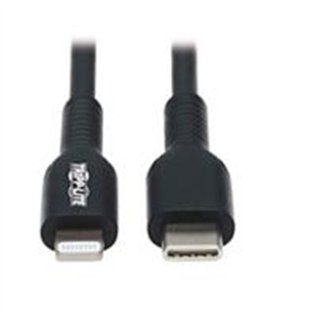CABLE USB TRIPP-LITE  M102-01M-BK CABLE DE SINCRONIZACIóN Y CARGA USB C A LIGHTNING (M/M), CERTIFICADO MFI, NEGRO, 1 M [3.3 PIES