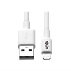 CABLE USB TRIPP-LITE M100-006-WH CABLE DE SINCRONIZACIóN Y CARGA USB A A LIGHTNING, CERTIFICADO MFI - BLANCO, M/M, USB 2.0, 1.83