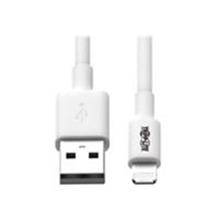 CABLE USB TRIPP-LITE M100-006-WH CABLE DE SINCRONIZACIóN Y CARGA USB A A LIGHTNING, CERTIFICADO MFI - BLANCO, M/M, USB 2.0, 1.83